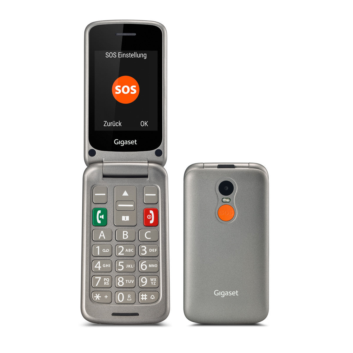 Gigaset GL590 Dual Sim Titan-Silber Gigaset GL590 Dual Sim Titan-Silber